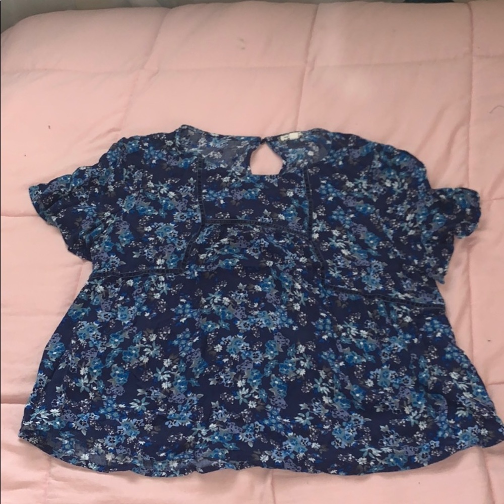 Blue Flower Shirt
